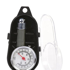 Premium Metallic Tyre Pressure Gauge with Case for Car, Bike, cycle etc.