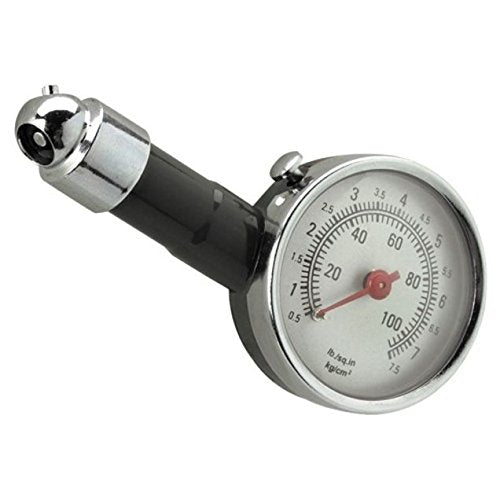 Premium Metallic Tyre Pressure Gauge with Case for Car, Bike, cycle etc.