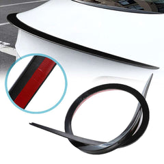 Universal 1.2M Golssy Black Car Rear Wing Lip Spoiler Tail Trunk Roof Trim Sticker