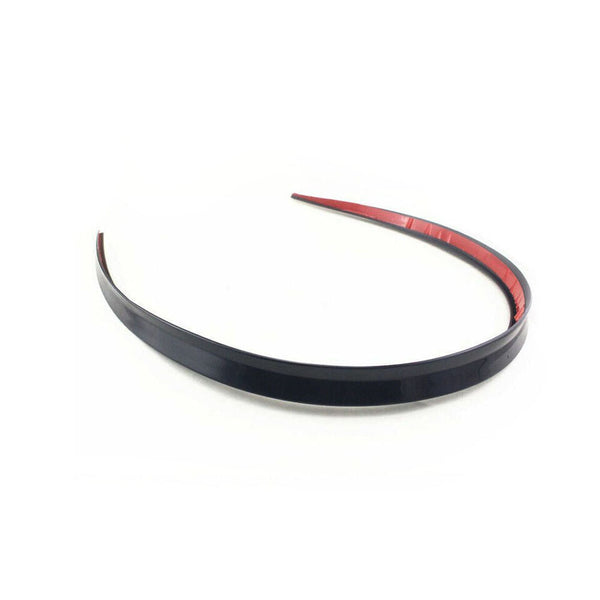 Universal 1.2M Golssy Black Car Rear Wing Lip Spoiler Tail Trunk Roof Trim Sticker