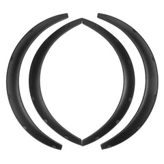 Universal Car Fender Flares 4 Pieces Flexible Yet Durable Polyurethane Black PU