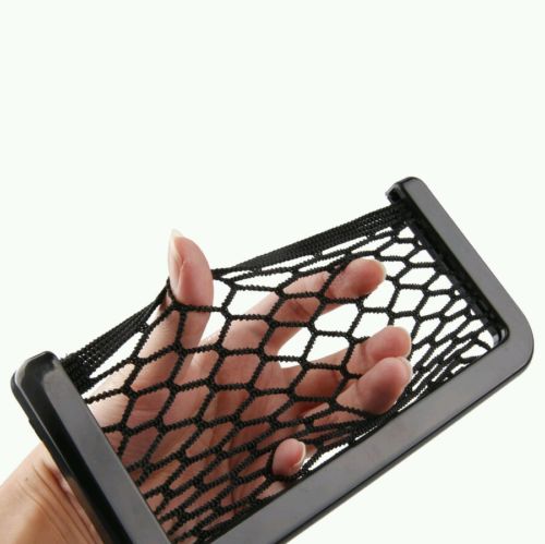Universal Car Seat Side Back Net Storage Bag Phone Holder Pocket Organizer (Big)