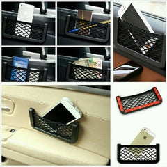 Universal Car Seat Side Back Net Storage Bag Phone Holder Pocket Organizer (Small)