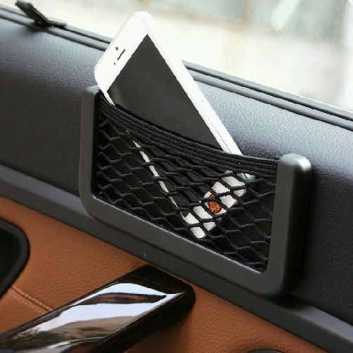 Universal Car Seat Side Back Net Storage Bag Phone Holder Pocket Organizer (Small)