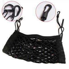 Universal Car Seat Storage Mesh/Organizer - Mesh Cargo Net Hook Pouch Holder for Bag Luggage Pets Children Kids Disturb Stopper