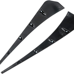 Universal Car Side Vent Air Flow Fender Intake Sticker Auto Exterior Decoration Accessories (Black)