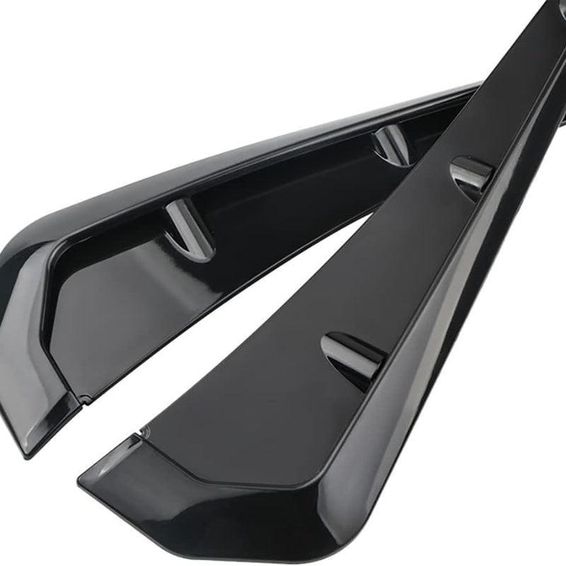 Universal Car Side Vent Air Flow Fender Intake Sticker Auto Exterior Decoration Accessories (Black)