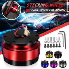 Universal Car Steering Wheel Quick Release Hub Adapter Snap Off Boss Kit SUV Van Auto Vehicle Aluminum 6 Hole Mix Color