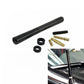 Universal Carbon BLACK Aluminum Fiber Car Auto AM/FM Radio Aerial Antenna + Screw