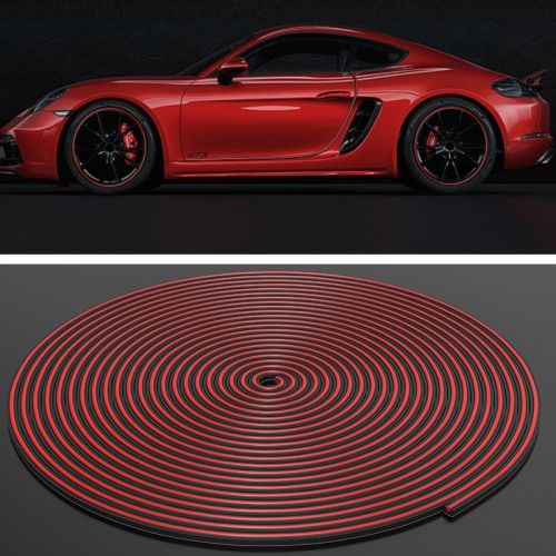 Universal Decorative Scratchproof Stickup 8m Flexible Car Wheel Hub Trim Mouldings Car Decoration Strip Wheel Strip