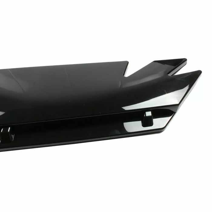 Universal Front Bumper Lip Splitter Cut Type Glossy Black