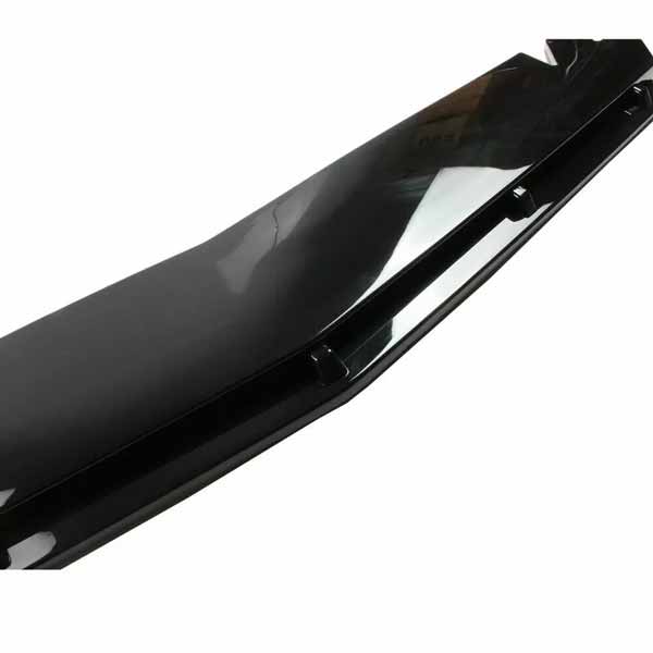 Universal Front Bumper Lip Splitter Cut Type Glossy Black
