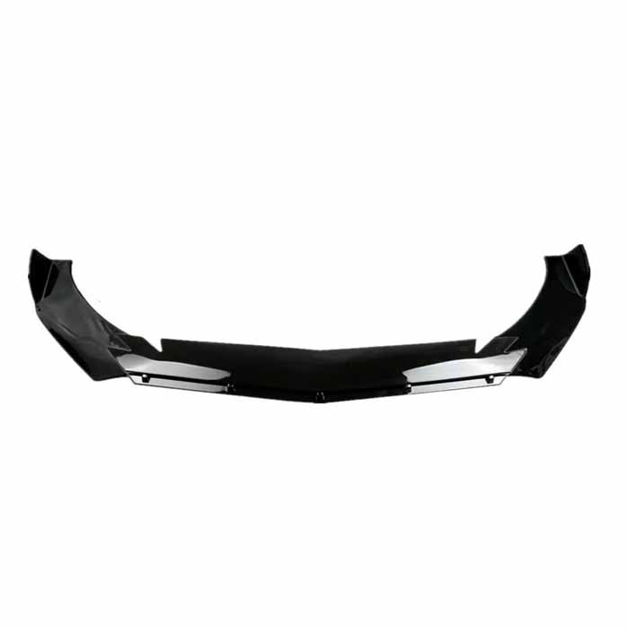 Universal Front Bumper Lip Splitter Cut Type Glossy Black