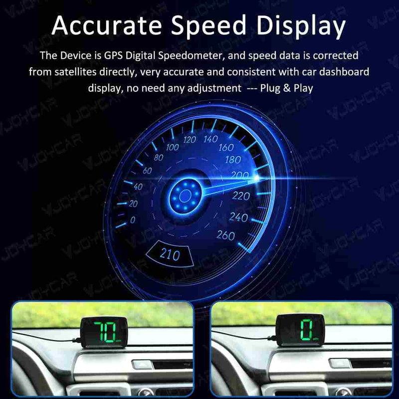 Universal HUD GPS Speedometer Digital Speed Meter Head Up Display for Cars Trucks USB Plug and Play KMH MPH New Car Accessories Electronics Factory Direct Offer Low Cost