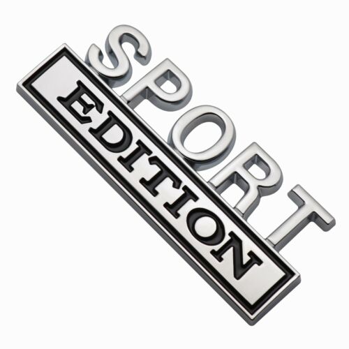 Universal NEW Chrome Black SPORT EDITION Badge emblem For All Cars And Bikes