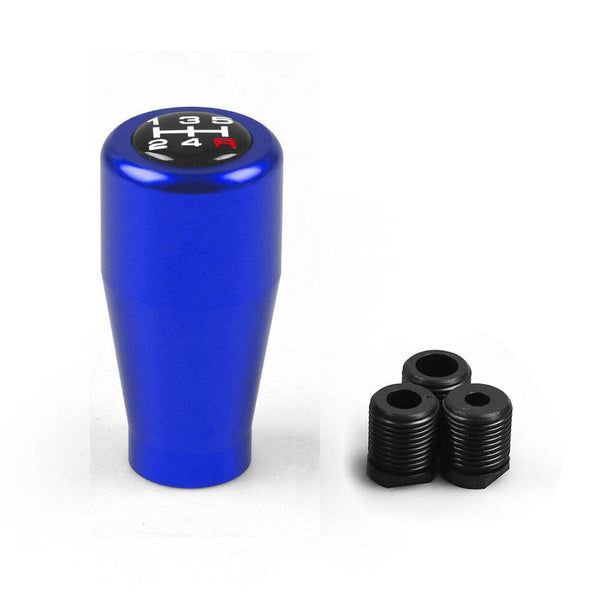 Universal Racing Manual 5 Speed Gear Shift Knob Shifter w/Adaptors M8 M10 M12-Black