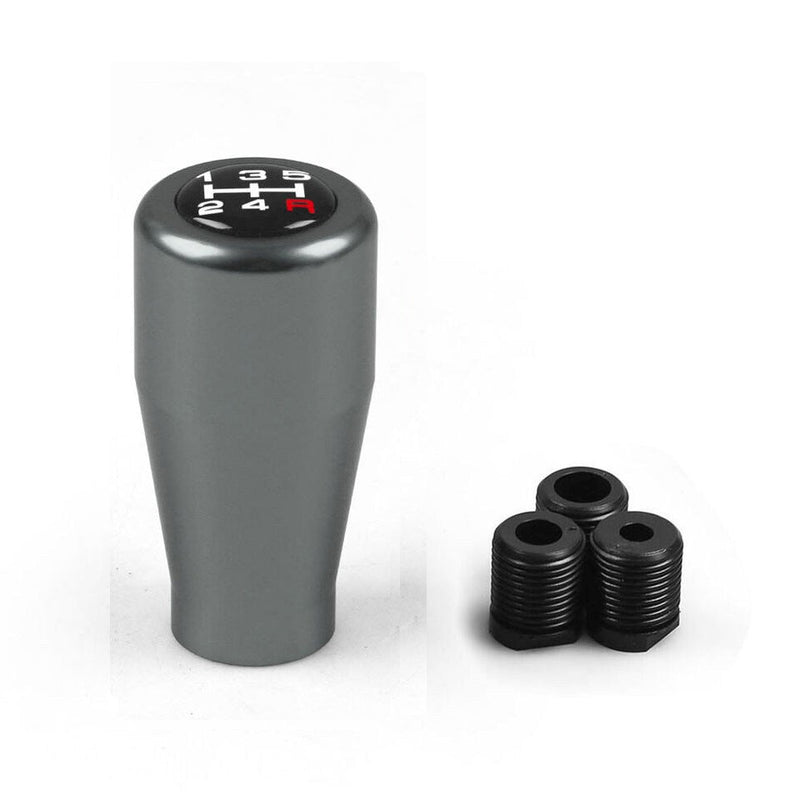 Universal Racing Manual 5 Speed Gear Shift Knob Shifter w/Adaptors M8 M10 M12-Black
