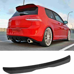 Universal Small Boot / Hatchback Car ABS Rear Wing Durable Anti Scratch Spoiler Modified Roof Extension Lip Glossy Black
