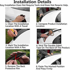 Universal Small Boot / Hatchback Car ABS Rear Wing Durable Anti Scratch Spoiler Modified Roof Extension Lip Glossy Black