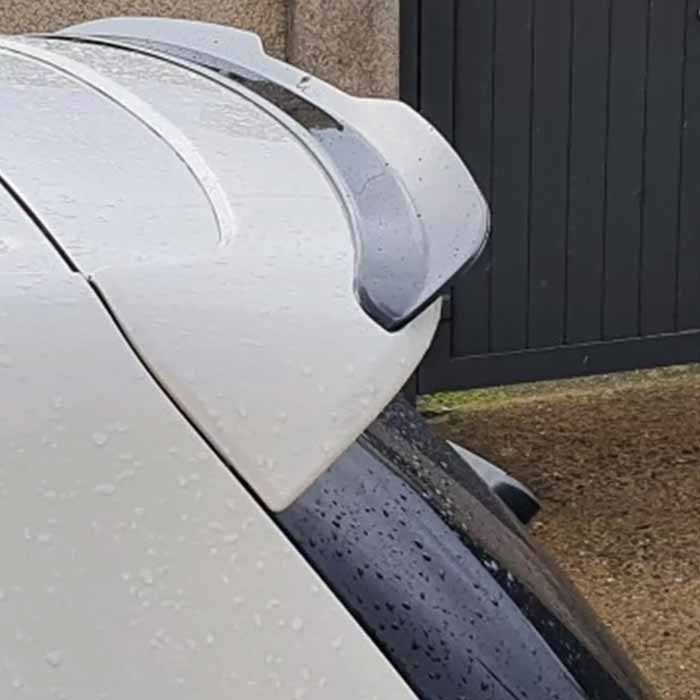 Universal Small Boot / Hatchback Car ABS Rear Wing Durable Anti Scratch Spoiler Modified Roof Extension Lip Glossy Black