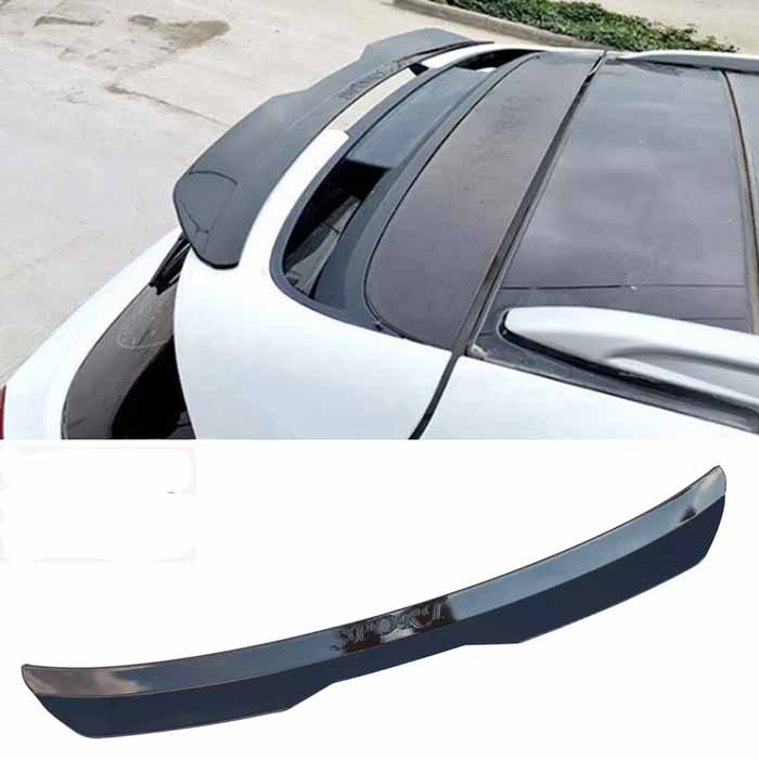 Universal Small Boot / Hatchback Car ABS Rear Wing Durable Anti Scratch Spoiler Modified Roof Extension Lip Glossy Black