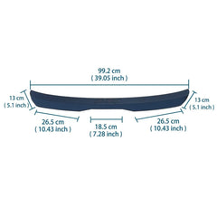 Universal Small Boot / Hatchback Car ABS Rear Wing Durable Anti Scratch Spoiler Modified Roof Extension Lip Glossy Black
