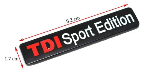 Universal TDI Sport Edition Badge Sticker for All Cars, Bikes Metal (Black)