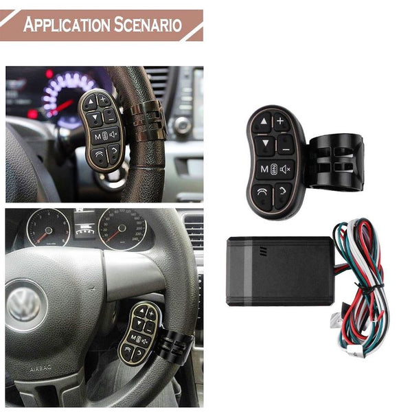 Universal Wireless Car Steering Wheel Bluetooth Remote Control For DVD MP3 Android Touch Screen Stereo Audio System