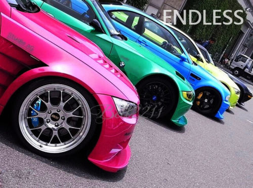 2pc Universal Car Aluminum Alloy ENDLESS Front & Rear Disc Brake Caliper Cover Small Size (Blue Color)