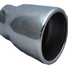Car Chrome Exhaust 2.5 Inch Silencer Muffler Tip Pipe For SUV(Oval)