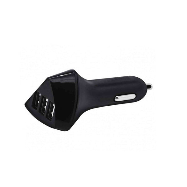 3 USB 4.2A High Quality Aliens Port Car Charger RCC304 - Black