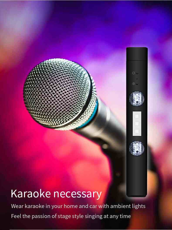 USB Car Atmosphere Lamp Star Light Interior Ambient Rechargeable Music Control D88