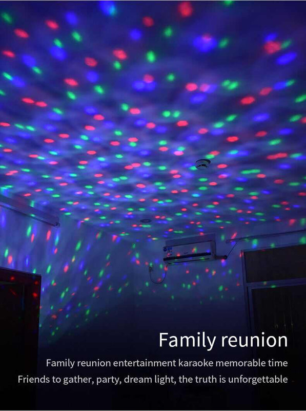 USB Car Atmosphere Lamp Star Light Interior Ambient Rechargeable Music Control D88