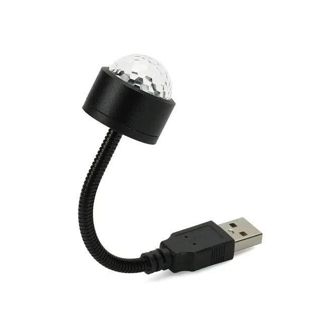 USB STAR NIGHT LIGHT PROJECTOR AND MINI DISCO BALL LIGHT ROOF INTERIOR CAR CEILING LIGHT