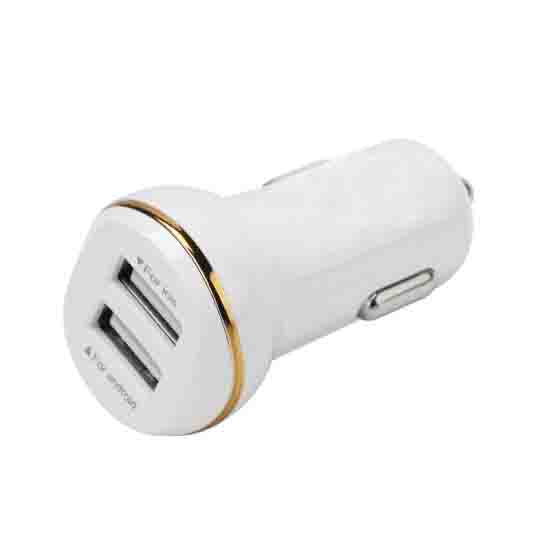 3.1A Dual Ports USB Car Charger for Ios/Android With USB Cable