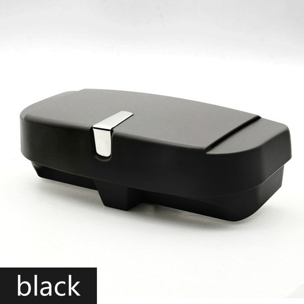 BLACK Glasses Holder for Car Sun Visor, Universal Car Sunglasses Eyeglasses Case Storage Box Organizer Car Glasses Holder Sun Visor Clip with Ticket Card Holder and Magnetic Function
