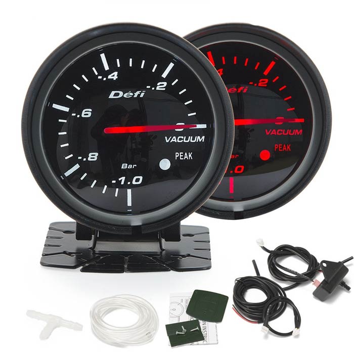BF 60mm Vacuum Gauge High Quality Turbo Gauge with Red & White Light