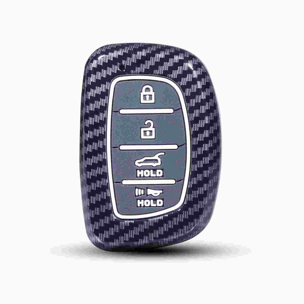Venue, Elantra, Tucson, I20 N Line 2021, Creta 2020, i20 2020 Hyundai 4 Button Smart Key Cover Case With Keychain