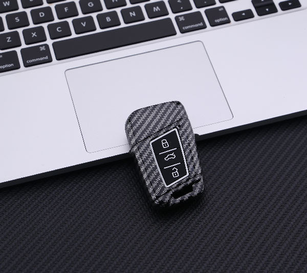 Volkswagen 3 Button ABS+Silicone Smart Key Cover Case With Keychain Suitable For JETTA, PASSAT, TIGUAN