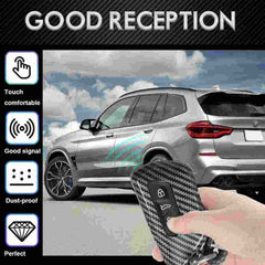 Volkswagen Golf 8, 3 Button Protective Carbon Fiber Keyless Entry Smart Remote Cover Case With Keychain