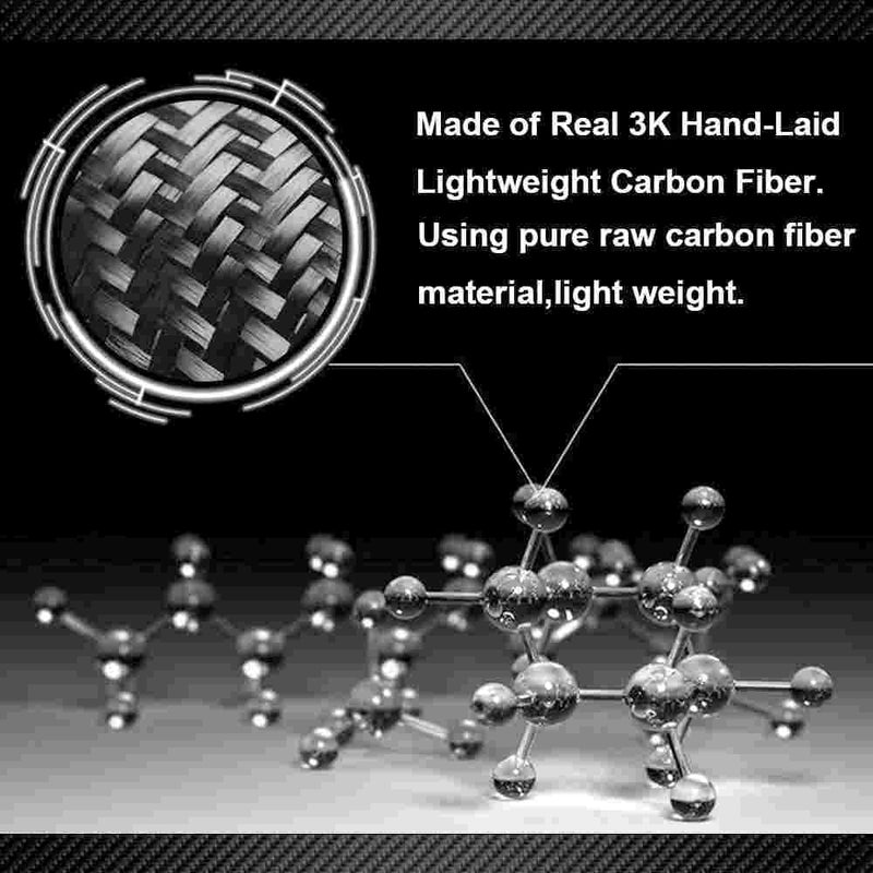 Volkswagen Golf 8, 3 Button Protective Carbon Fiber Keyless Entry Smart Remote Cover Case With Keychain