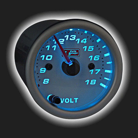 Auto Gauge Car Volt / Voltmeter 2 inches 7-color backlight