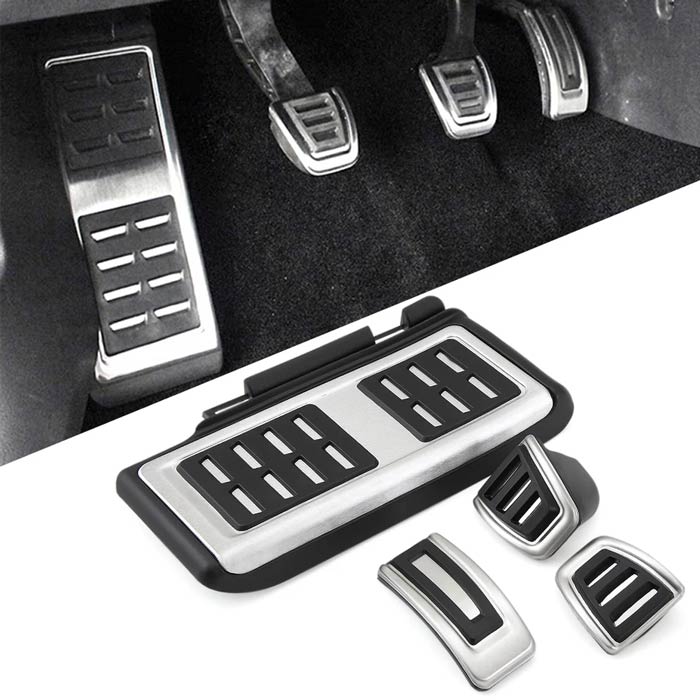 VW Polo Vento Skoda Octavia Audi Car Pedals Cap With Foot Rest Cover Accelerator Brake Clutch