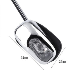 2pcs Car Chrome Windshield Washer Jet Nozzle Spray With Blue LED Light