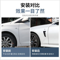 2pcs Universal Sport Carbon Fiber Side Wing Air Flow Fender Grill Intake Vent Trim