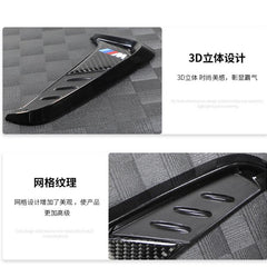2pcs Universal Sport Carbon Fiber Side Wing Air Flow Fender Grill Intake Vent Trim