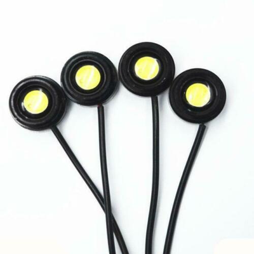 White 6in1 Kit 12V Hawkeye LED Car Emergency Strobe Lights DRL With Wireless Remote Control