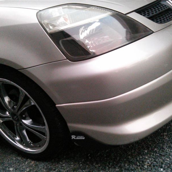 CAR RACING WIND FAN ALUMINUM BUMPER SPLITTER SPOILER WING X 2 PIECES BLACK