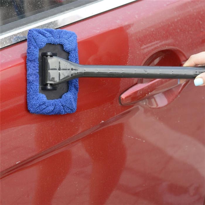 1pc Microfiber Windshield Clean Car Wiper Cleaner Glass Window Tool Brush Functional