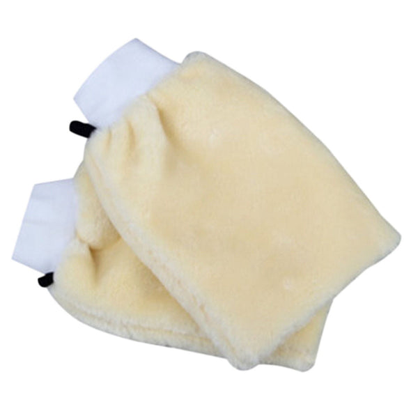 Car Care Wash Glove Real Wool Hand Wash Mitt Cleaner Soft